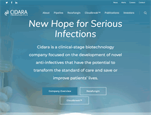 Tablet Screenshot of cidara.com